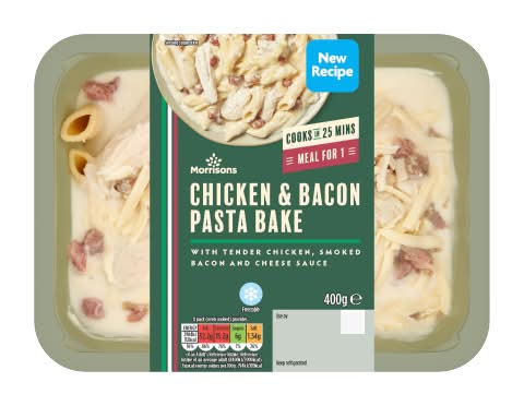 Morrisons Chicken & Bacon Pasta Bake (400g)