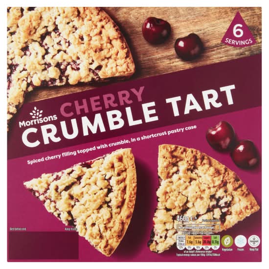 Morrisons Cherry Crumble Tart (460g)