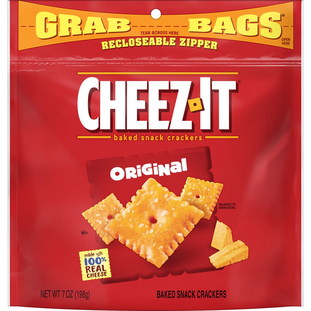 Cheez-It Baked Snack Crackers, Original (7 oz)