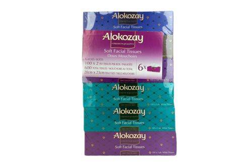 Alokozay · Soft facial tissues - Mouchoir doux visage (6 x 100 units - 6x100UN)