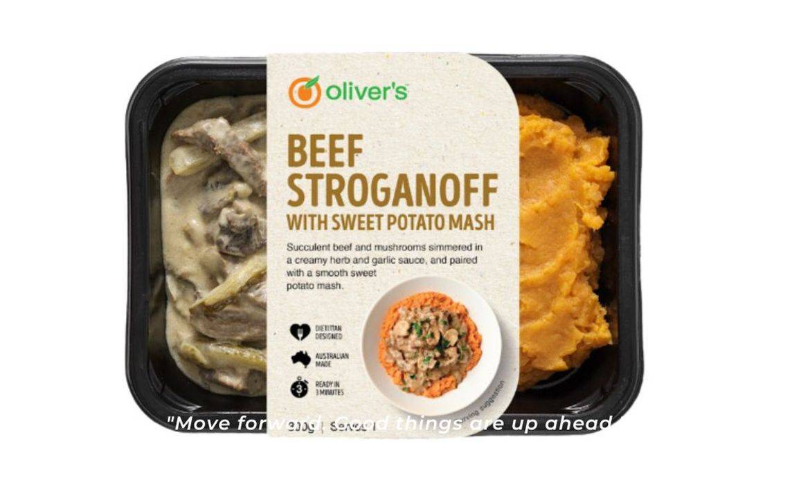 Oliver's Beef Stroganoff with Sweet Potato Mash 300g