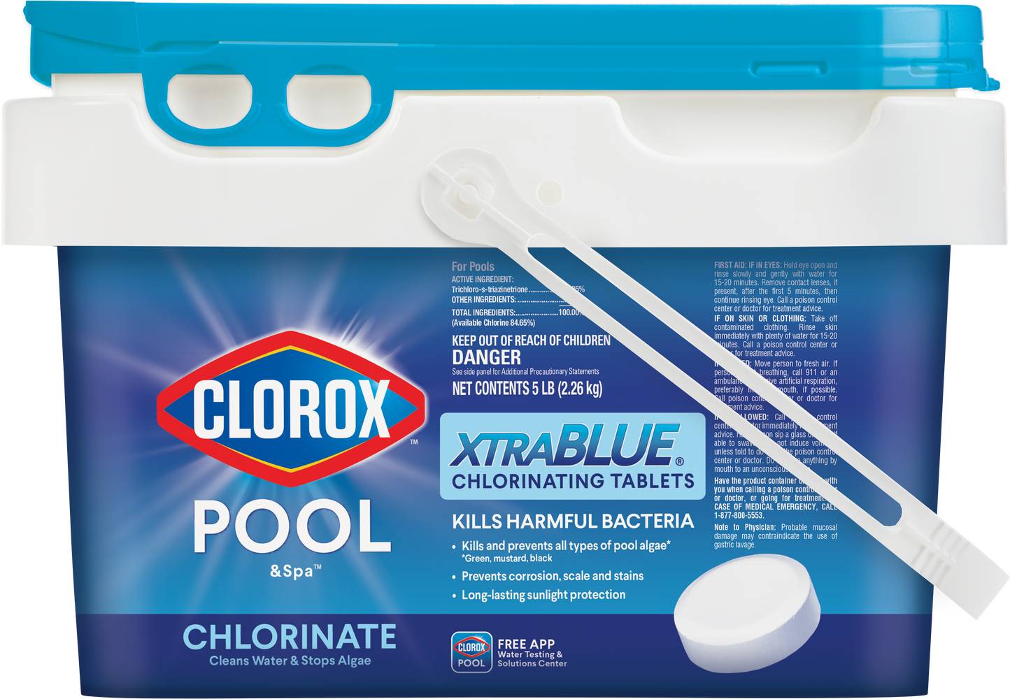 Clorox Pool & Spa Xtra Blue Chlorinate Tablets