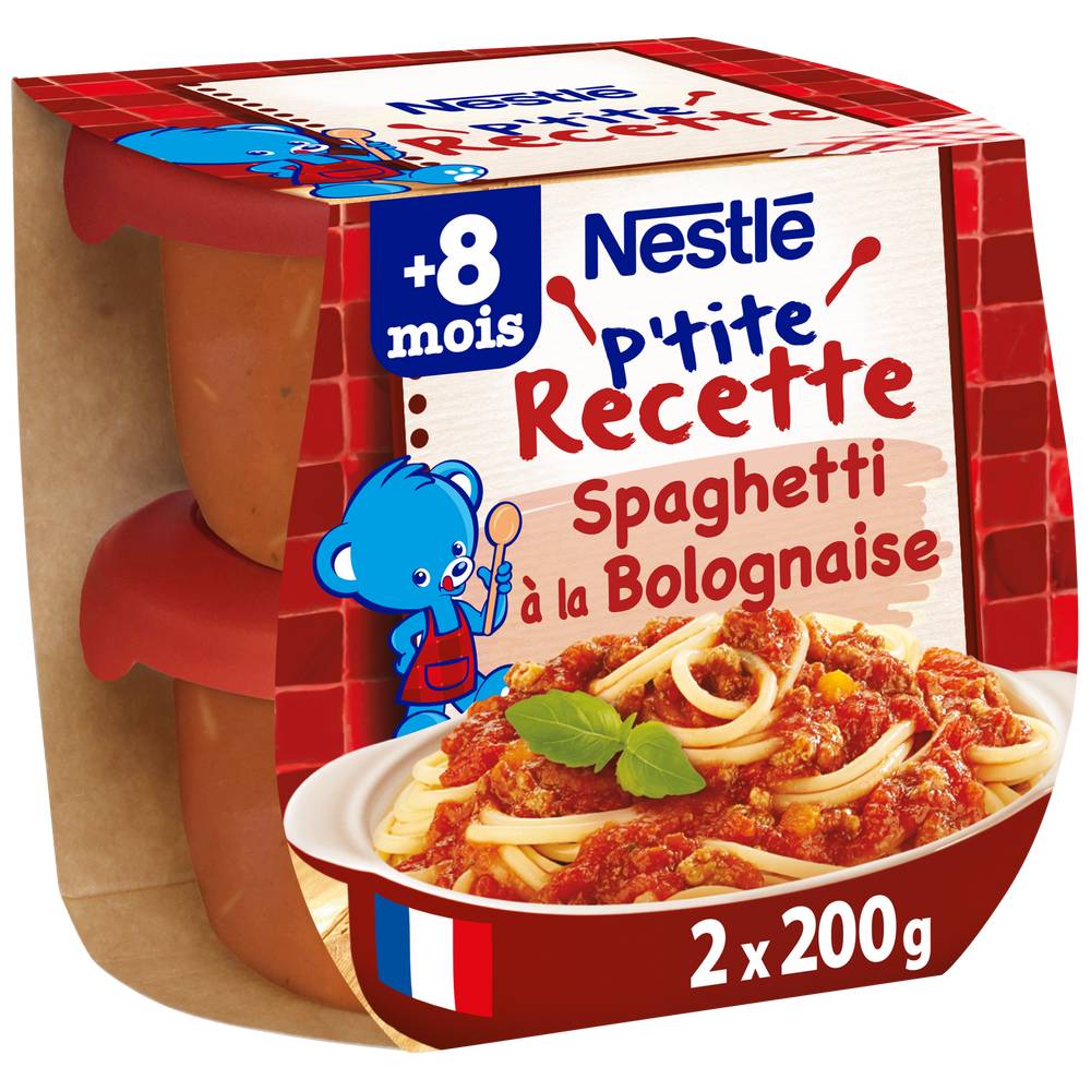 Nestlé - P'tite recette spaghetti à la bolognaise dès 8 mois