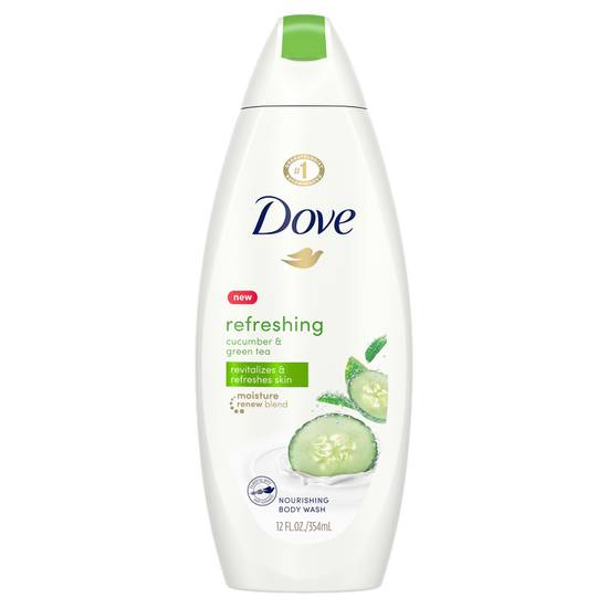 Dove Refreshing Cool Moisture Cucumber & Green Tea Body Wash 12oz