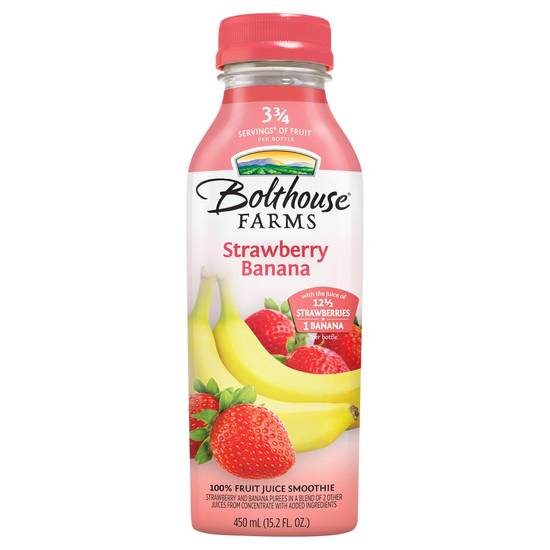 Bolthouse Farms 100% Fruit Juice Smoothie Strawberry Banana (450 ml)