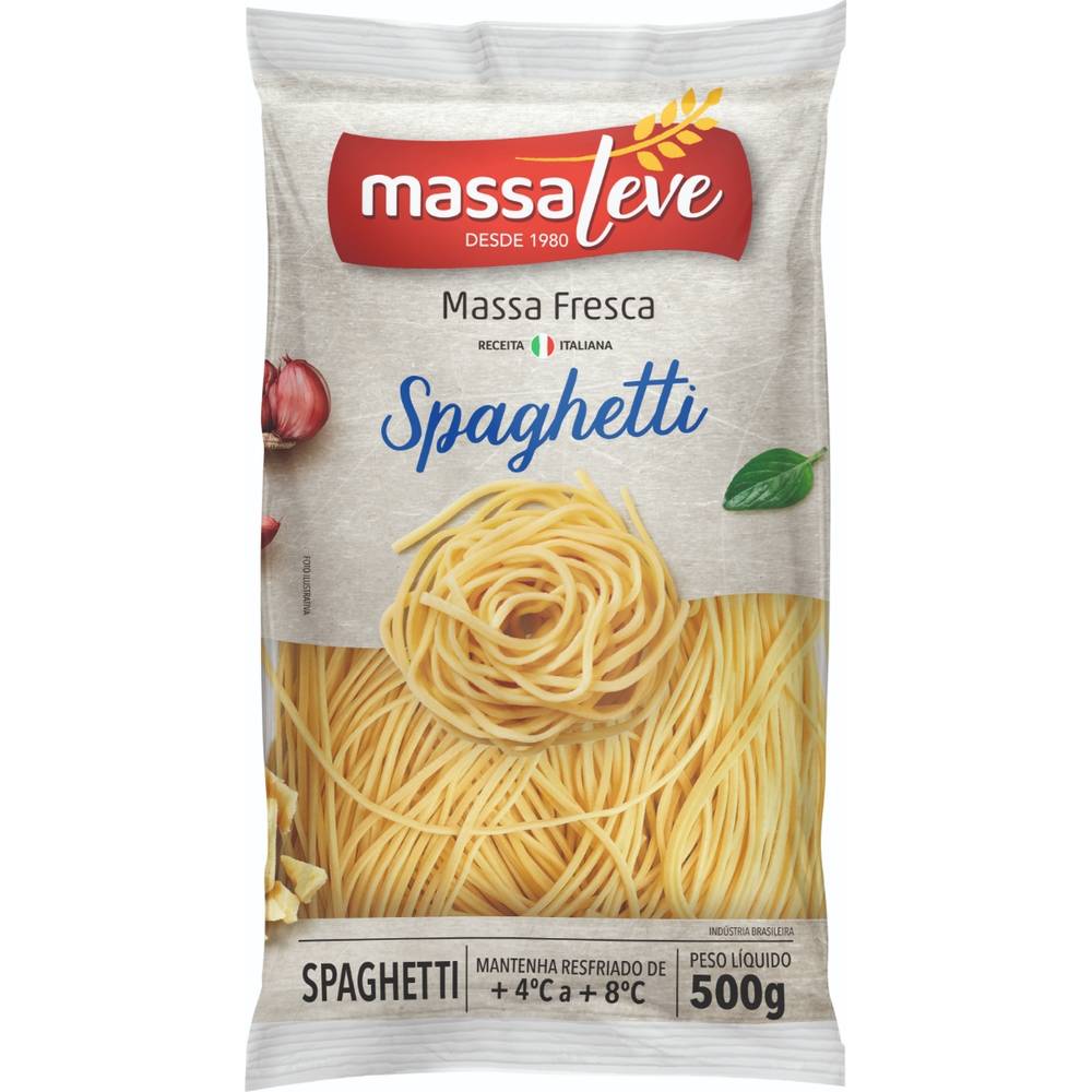 Massa leve massa fresca spaghetti (500g)