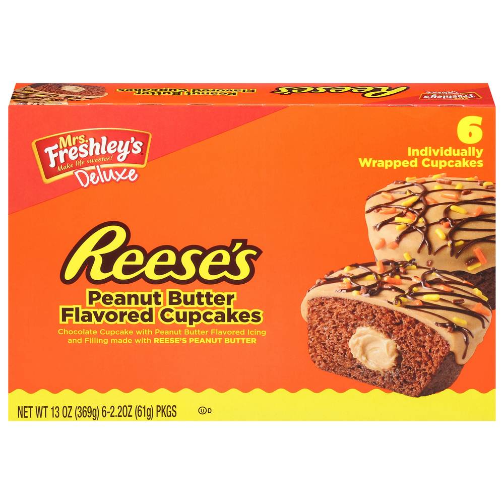 Mrs. Freshley's Cupcakes, Peanut Butter (13 oz)