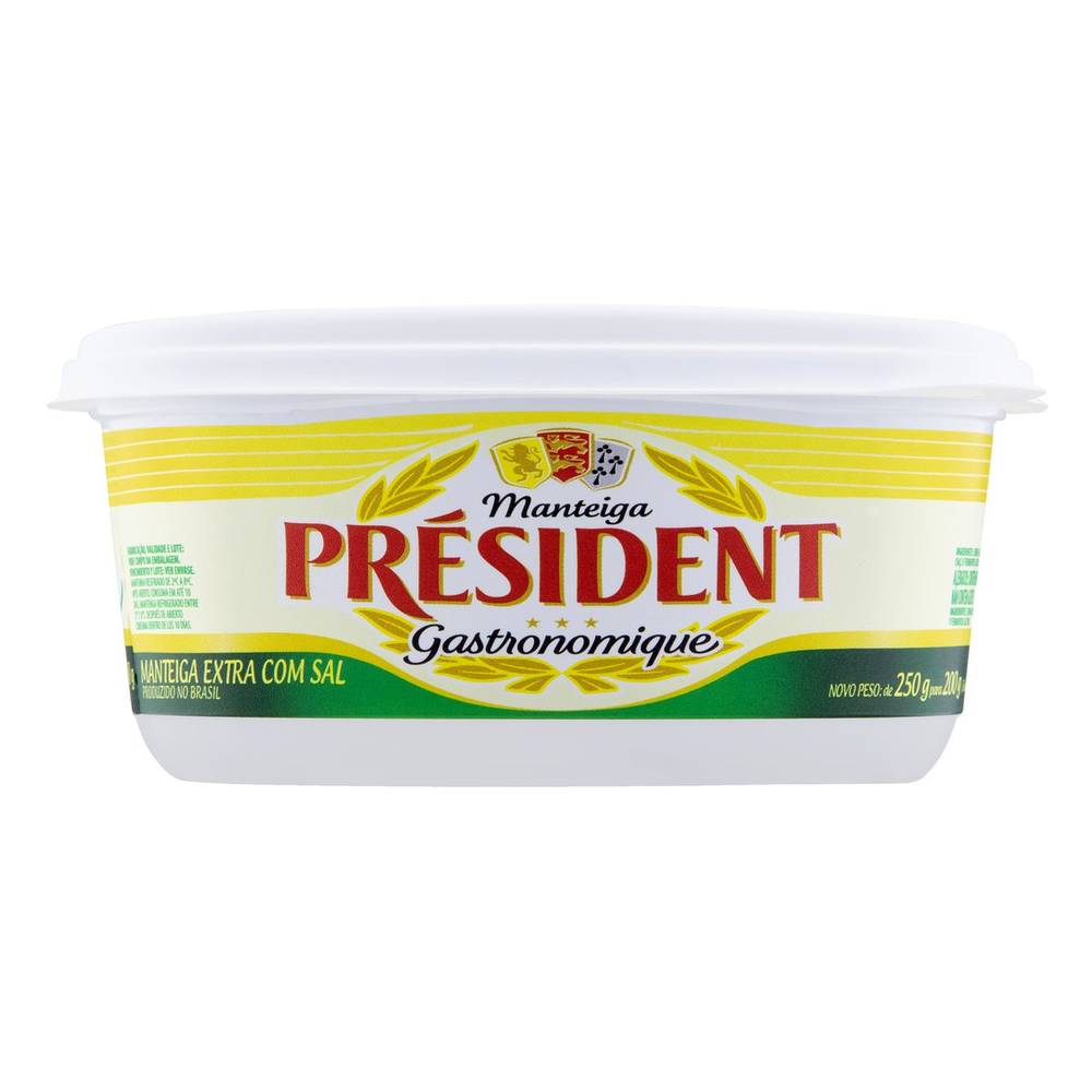 Président manteiga com sal gastronomique (200 g)