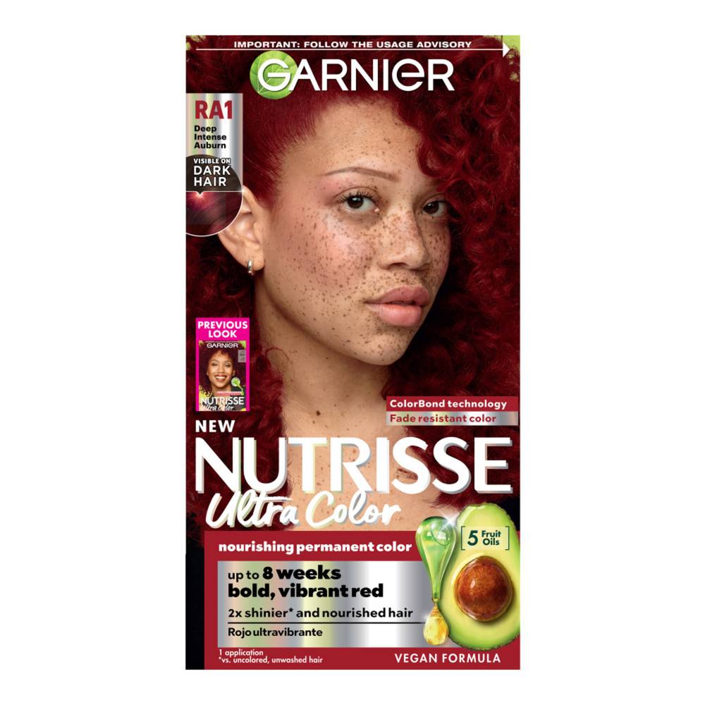 Garnier Nutrisse Ultra Color Nourishing Hair Color Creme, Red Autumn Ra1 (7.49 oz)