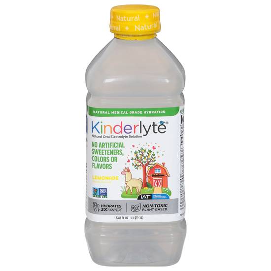 Kinderlyte Natural Oral Lemonade Electrolyte Solution
