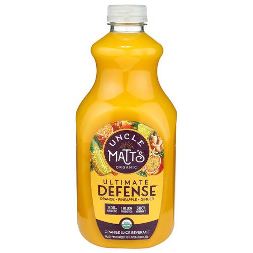 Uncle Matt's Organic Orange Defense Juice with Turmeric & Probiotics