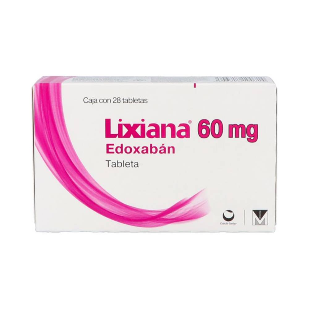 Menarini lixiana edoxabán tabletas 60 mg (28 piezas)