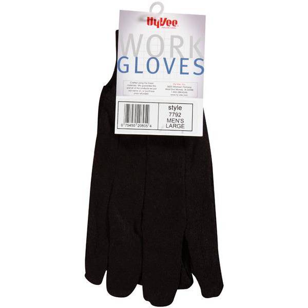 Hy-Vee Men's Large Style 7792 Work Gloves