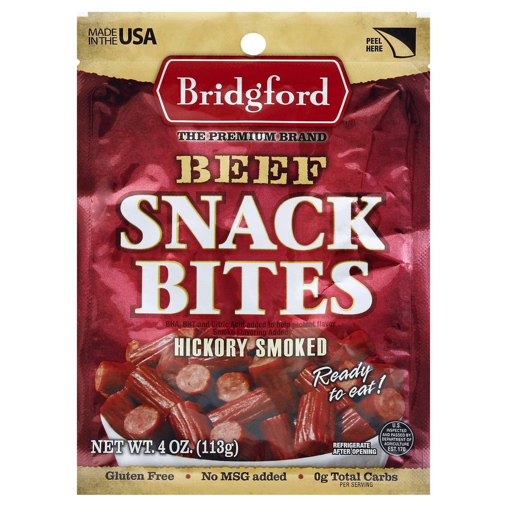 Bridgford Gluten Free Hickory Smoked Beef Snack Bites (4 oz)