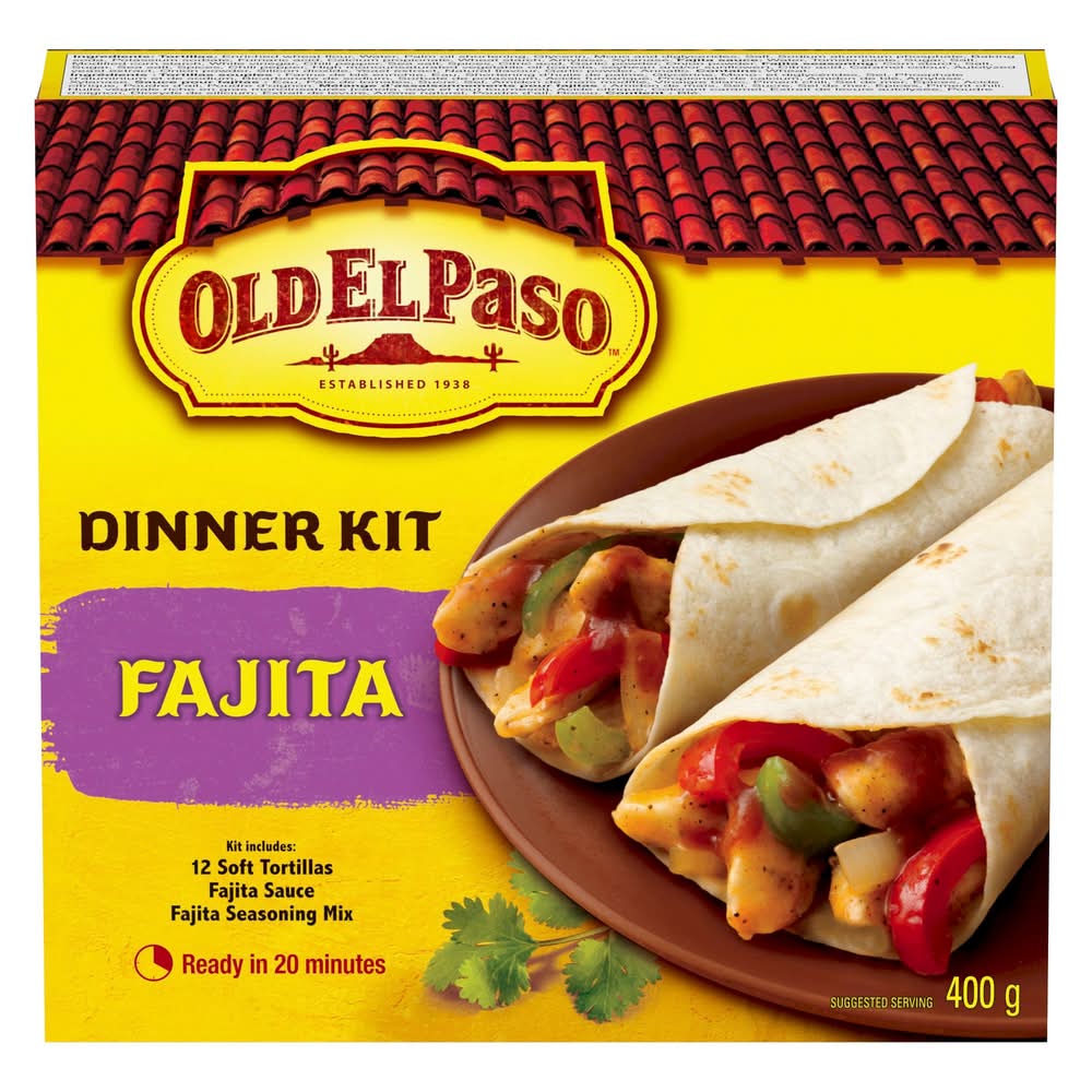Old El Paso Dinner Kit, Fajita (400 g, 14 ct)