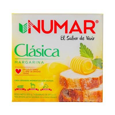 Numar margarina clásica (4 pack, 125 g)