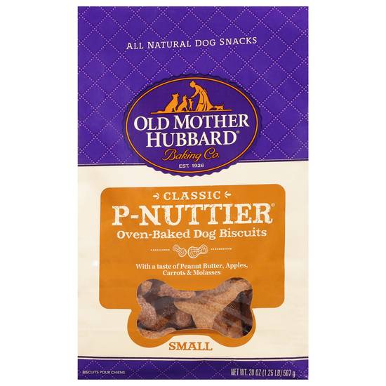 Old Mother Hubbard Baking Co. Small Oven-Baked P-Nuttier Dog Biscuits