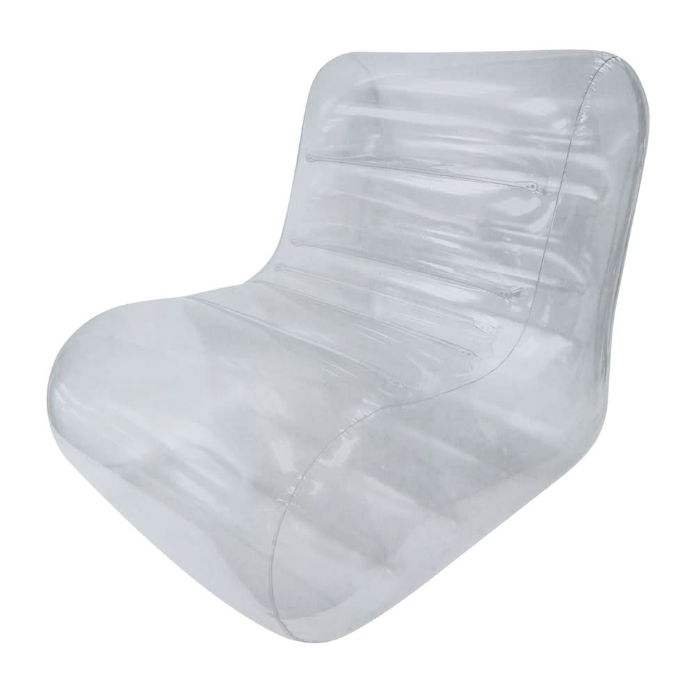 Inflatable Transparent Chair 29.9in x 26.5in Clear
