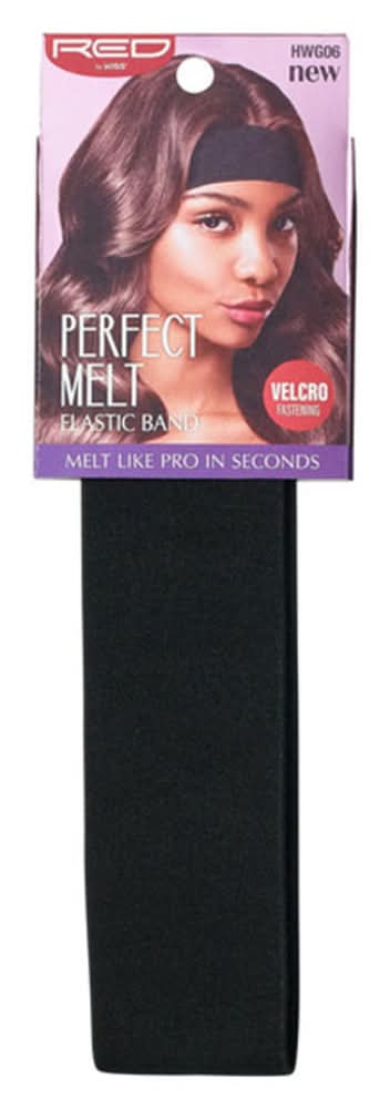 KISS Red Velcro Elastic Band, Black