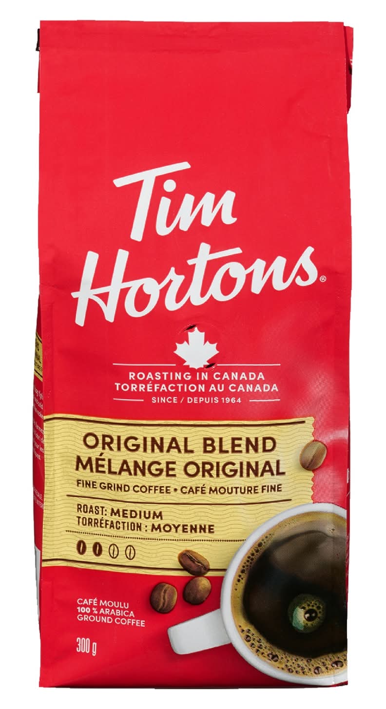 Tim Hortons Original Blend Medium Roast Fine Grind Coffee (300 g)