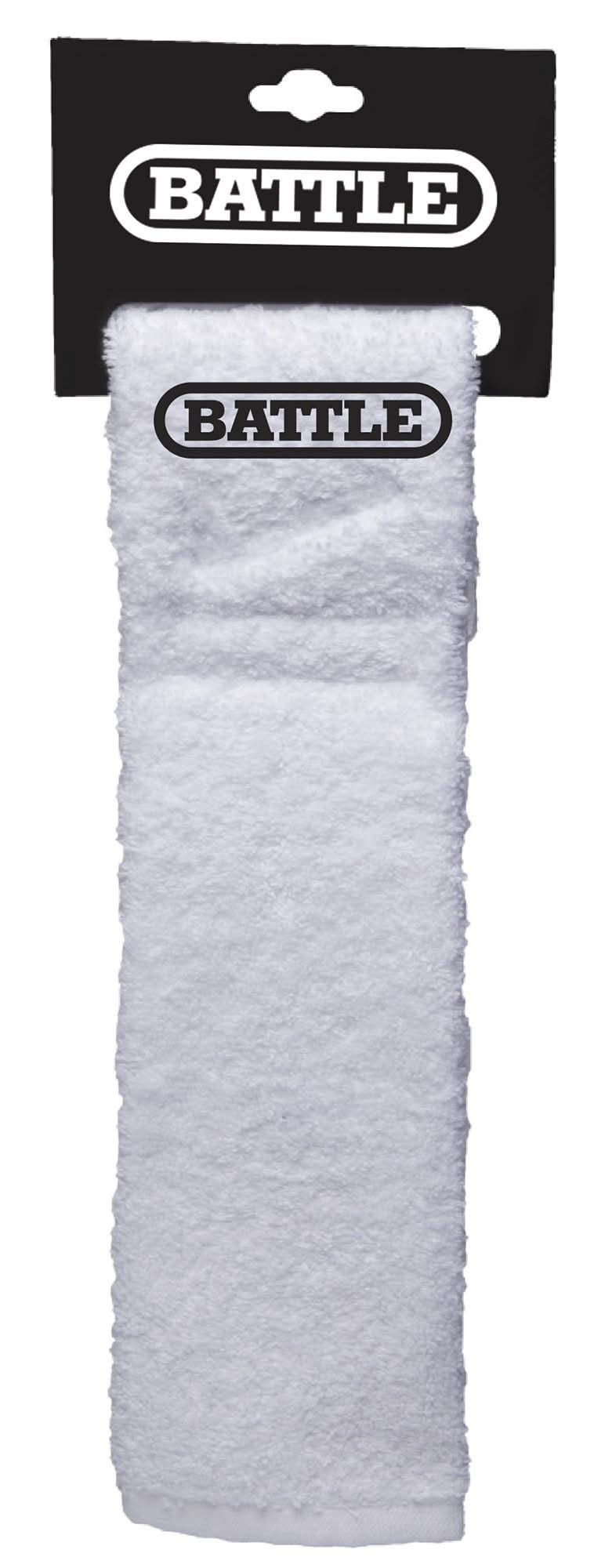 Battle Adult Football Towel (White)