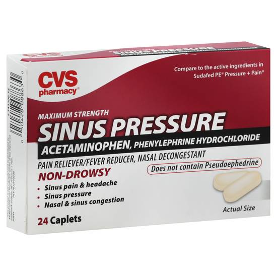 Cvs Pharmacy Sinus Pressure Pain Reliever Caplets