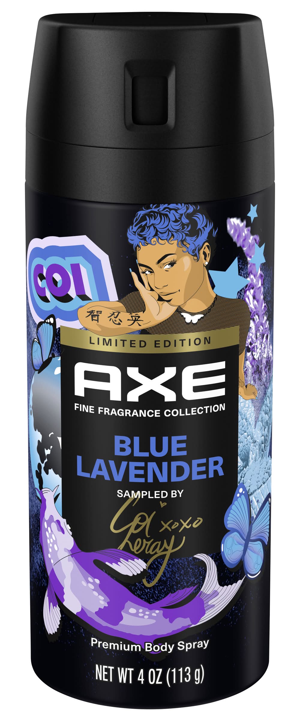 Axe Premium Blue Lavender Deodorant Body Spray For Men (4 oz)