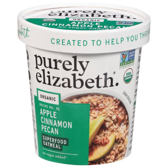 Purely Elizabeth Superfood Apple Cinnamon Pecan Oatmeal Cup