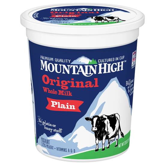 Mountain High Original Whole Milk Plain Yoghurt