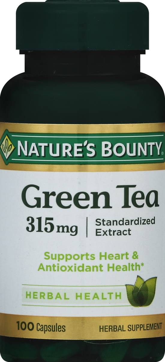 Nature's Bounty Green Tea 315 mg Capsules (100 ct)