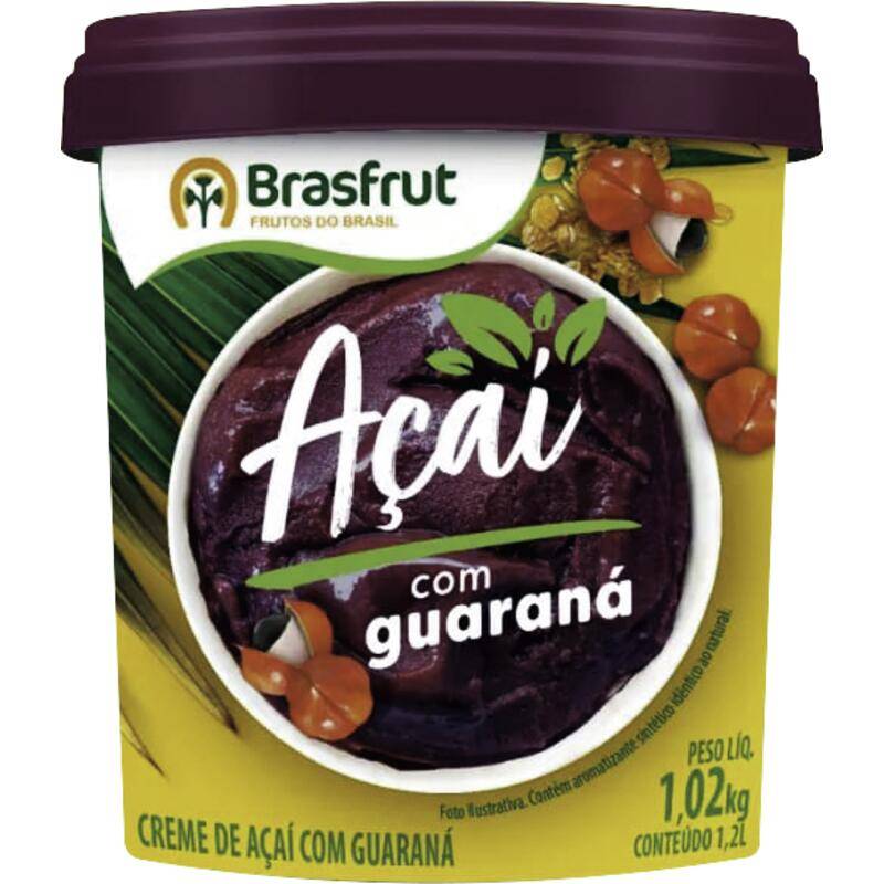 Brasfrut creme de açaí com guaraná (1,02kg)