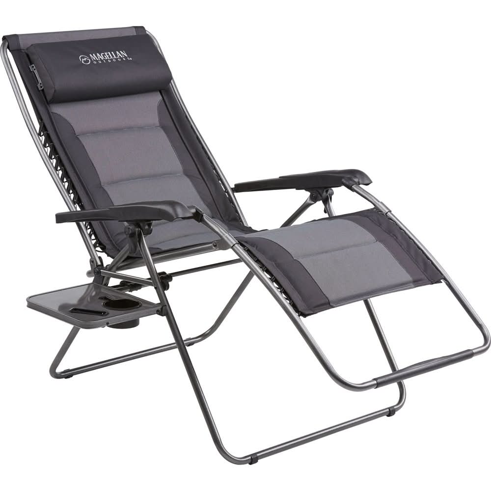 Magellan Outdoors Oversize Anti-Gravity Lounger, Black/Grey