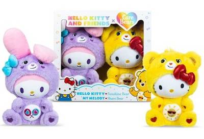 Care Bears Hello Kitty Plush Toy Age 3 Y+ (2 ct)