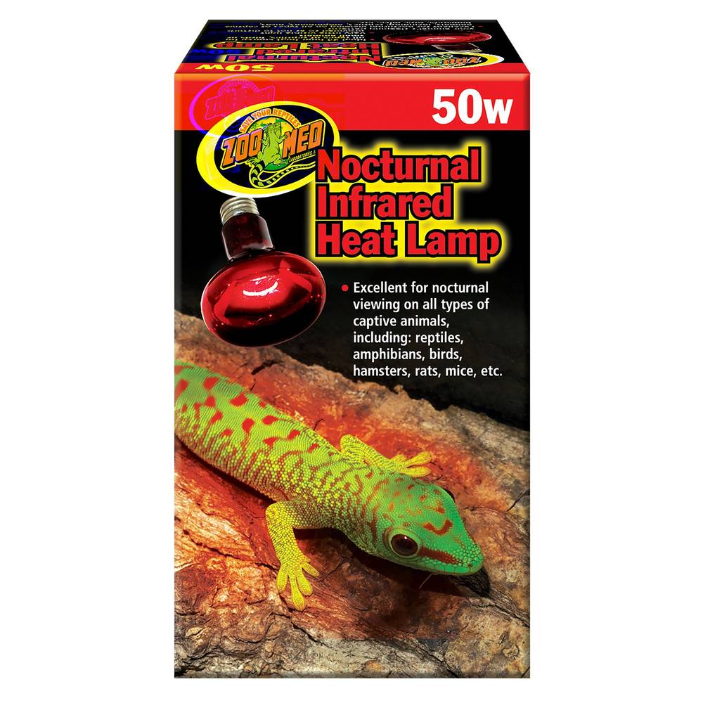 Zoo Med Nocturnal Reptile Infrared Heat Lamp, 50W