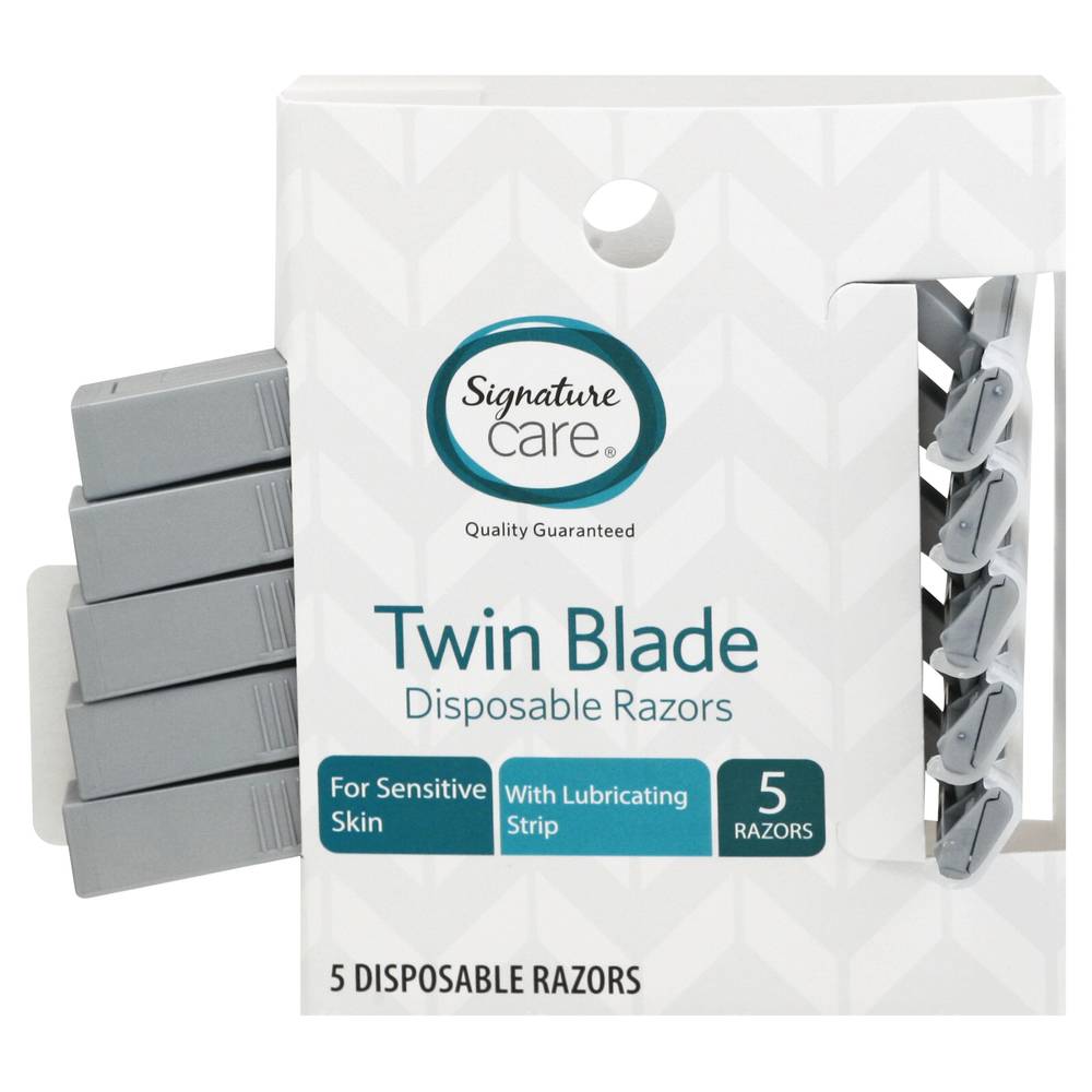 Signature Care Twin Blade Disposable Razors (0.5 oz)