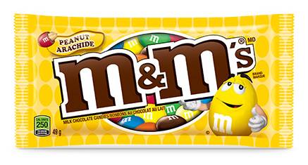M&M's Peanuts Milk Chocolate Candies (49 g)