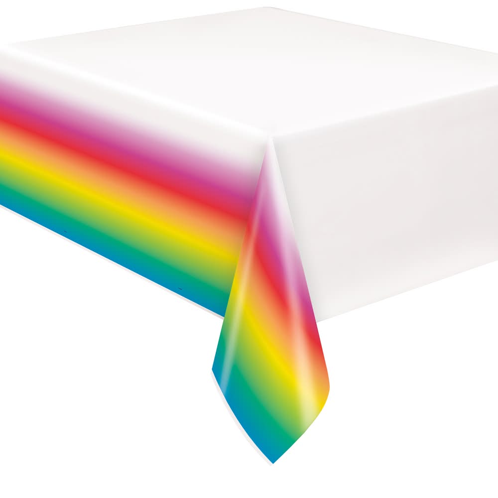 Unique® Party™ Plastic Table Cover 54in x 84in Red