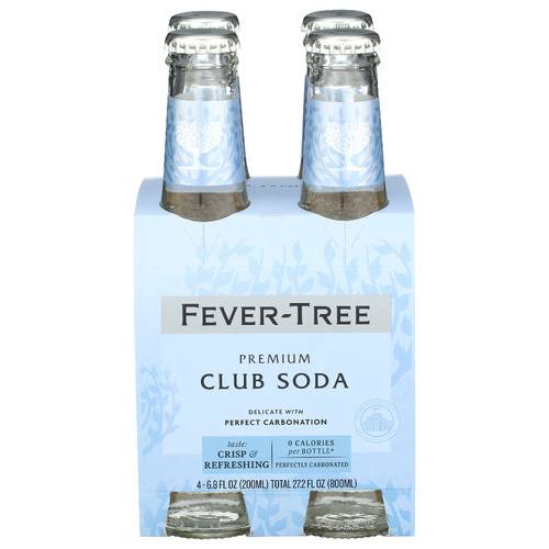 Fever Tree Club Soda 4 Pack Bottle