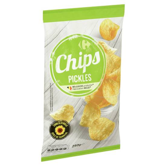 Carrefour Chips Pickles 250 g