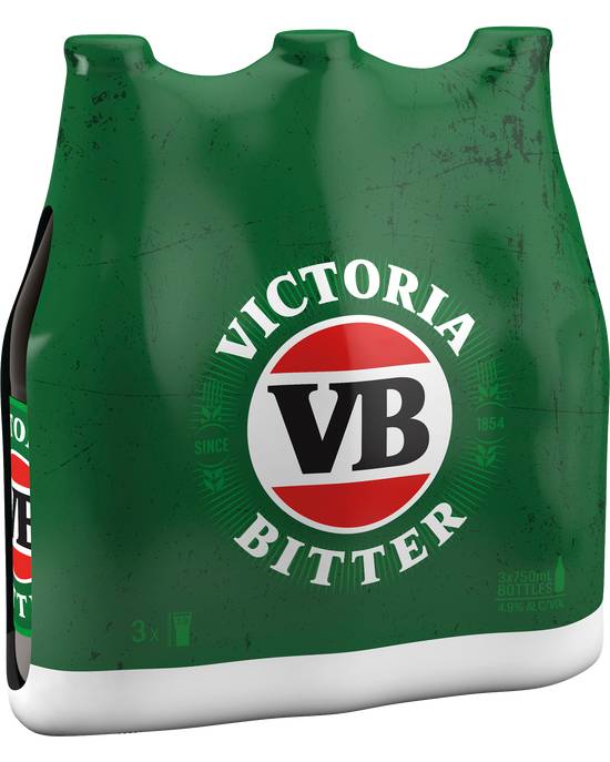 Victoria Bitter Lager Longneck 3x750ml
