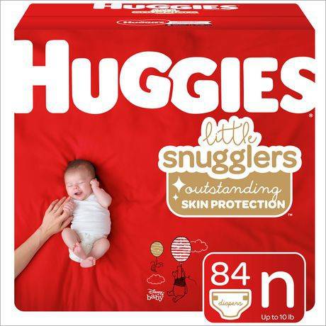 Huggies Little Snugglers Baby Diapers, Newborn (84 ct)