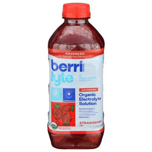 Berri Lyte Organic Elecrtolyte Solution (35.2 fl oz) (Strawberry)