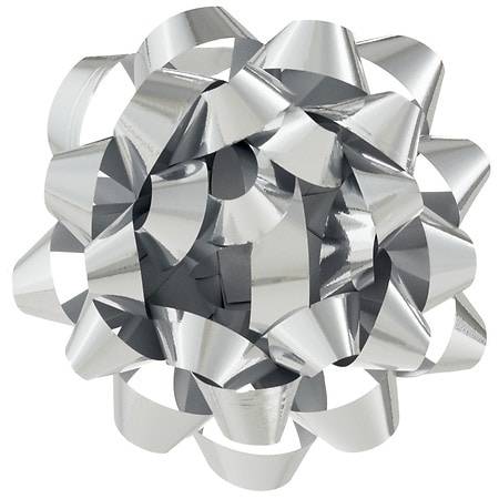 Hallmark Gift Bow, Silver Metallic