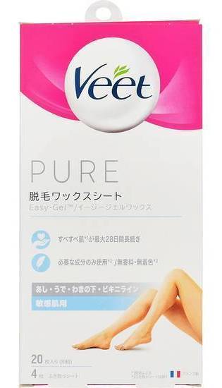 ヴィートピュア脱毛ワックス敏感肌用２０枚:4906156037807