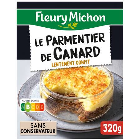 Plat cuisiné le fameux parmentier de canard confit FLEURY MICHON - la boite de 320 g