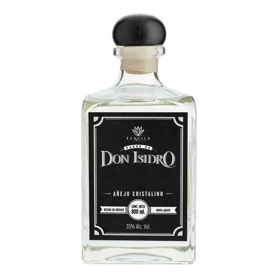 Tequila Don Isidro Añejo Cristalino 800 ml