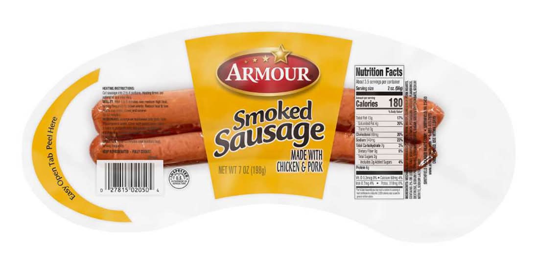 Armour Smoked Sausage, Chicken & Pork (7 oz)