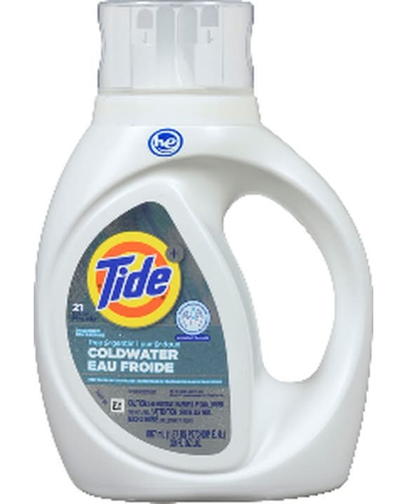 Tide Free and Gentle Coldwater Laundry Detergent Liquid, Original (887 ml)