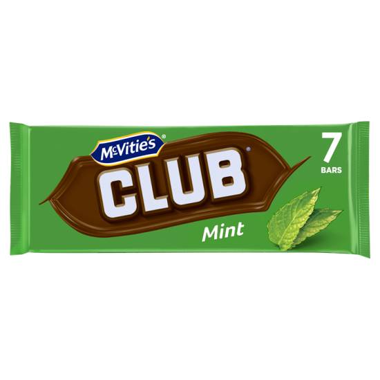 Mcvitie's Club Chocolate Biscuit Bar (mint)
