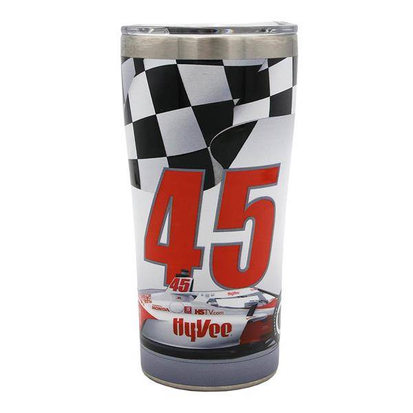 INDYCAR Series 2022 Hy-Vee Tervis White 20 Ounce Stainless Tumbler